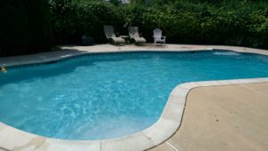 oblong backyard pool